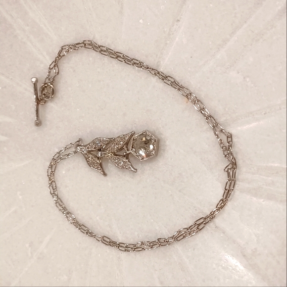 Cathy Waterman Platinum and Diamond Necklace - Picture 3 of 5